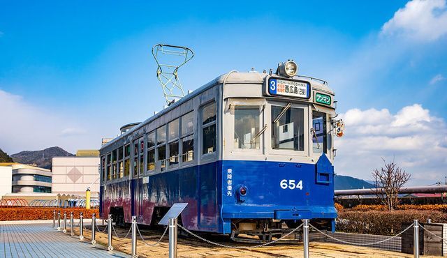 被爆電車［650形654号路面電車］車内公開