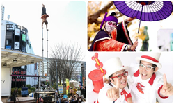 （左）「Asterisk NOVA」、（右上）「ハッピィ吉沢」、（右下）「りずむらいす」