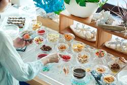 オリジナルのスイーツ作りが楽しめるコーナー