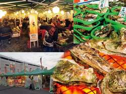 「【茨城】1盛り880円！古河に「牡蠣奉行」が限定オープン。親子で炭火焼きBBQ」の写真