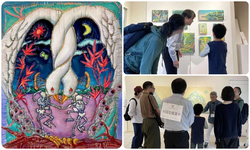 青山夢個展「食卓のむこうに怪獣がいる」