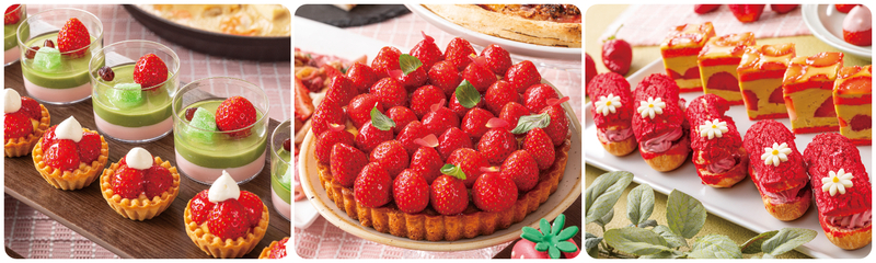 いちご好きにはたまらないスイーツばかり