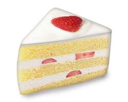 夢のショートケーキ形ビッグクッション