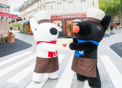 「入園無料で楽しめる！富士急リサとガスパールタウンで初のバレンタインイベント」の写真