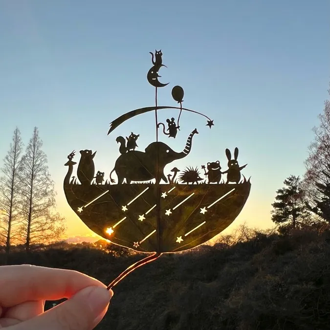 リト＠葉っぱ切り絵展 in 横浜みなとみらい