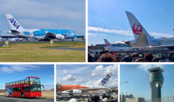 「非公開エリアに潜入！屋根なし2階建てバスで巡る成田空港ツアー　特別な体験が満載」の写真