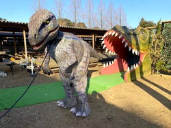 「10体以上の恐竜が集結！化石発掘キットのお土産も楽しめるこもれびの森イバライド」の写真