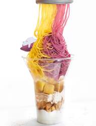 蜜芋のふたいろ♪モンブランパフェ（おいも日和）