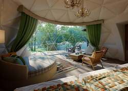 「関東最大級のグランピングと屋内遊び場が融合！プレジャーリゾート伊豆赤沢温泉誕生へ」の写真