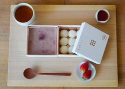 「浅草の行列店が「あんこ博覧会」に初出店！もっちもち茹でたて白玉やいちごあんを提供」の写真