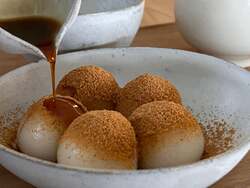 「浅草の行列店が「あんこ博覧会」に初出店！もっちもち茹でたて白玉やいちごあんを提供」の写真