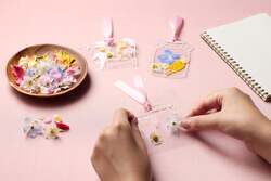 花咲くしおり作り　