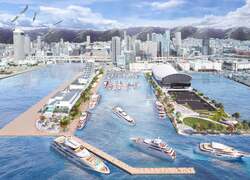 「日本初上陸！海に巨大シャボン玉？光と泡が舞う幻想的な無料イルミが神戸で開催決定」の写真