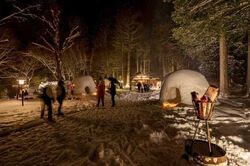 新穂高温泉 中尾かまくらまつり（奥飛騨温泉郷観光協会）