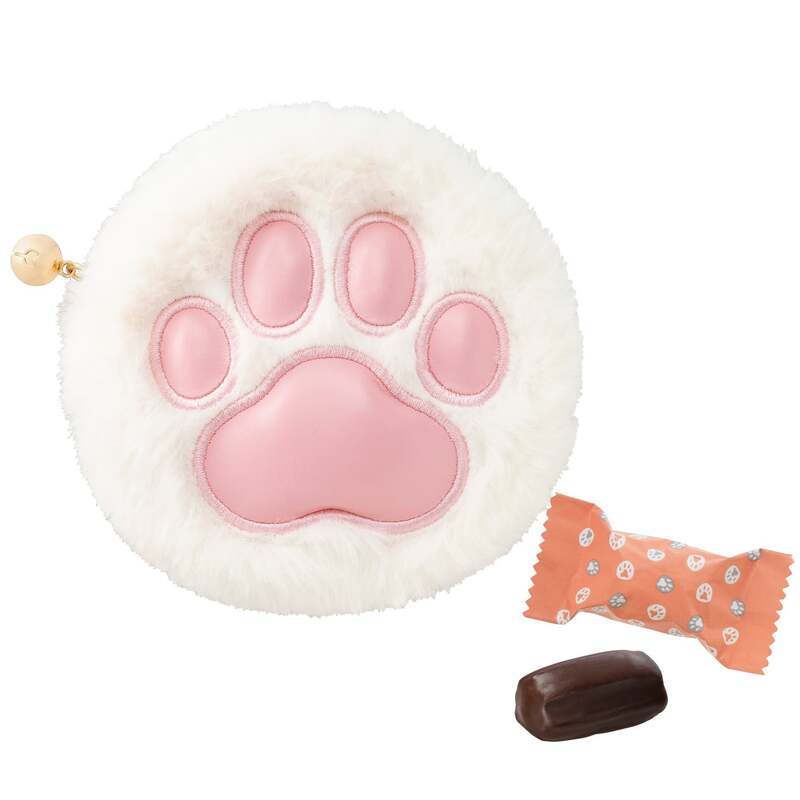 もふぷにポーチ（白猫）