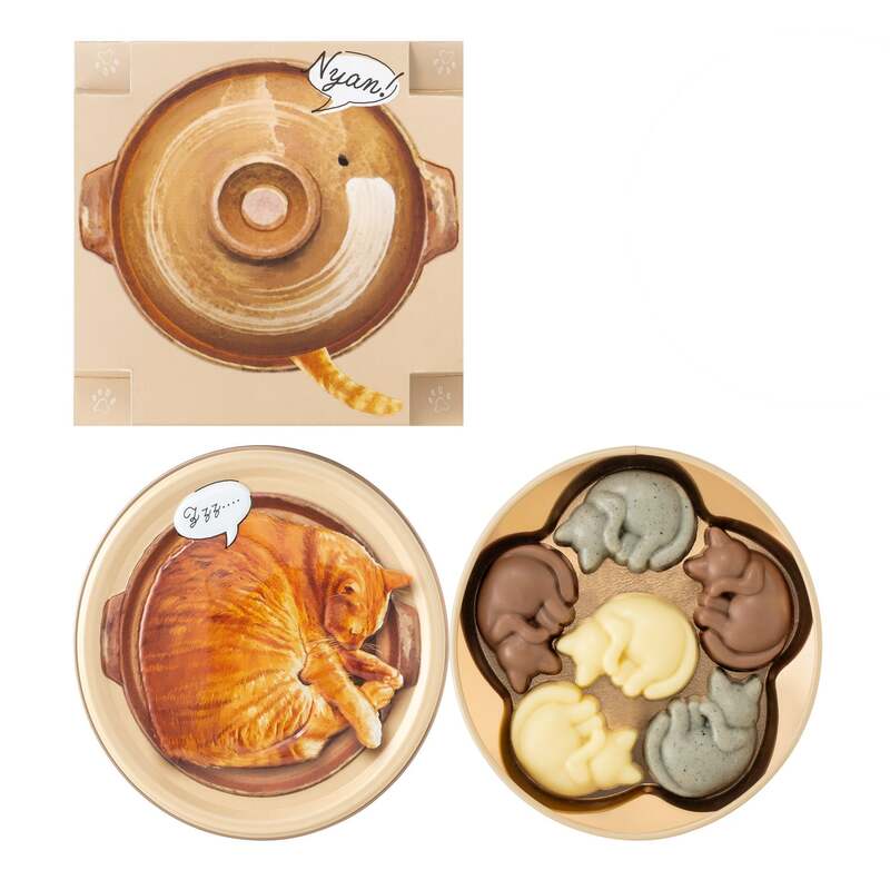 ねこにゃべ缶（チョコレート）