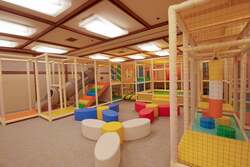 「巨大屋内パーク＆二段ベッドの客室に大喜び！子連れ旅の新定番、大江戸温泉・松島へ」の写真