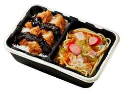 「松浦商店」ヨコイのあんかけスパゲティ＆味噌ヒレカツ重