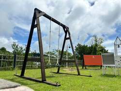 「ハンバーガー作りや遊具に子供が夢中！親子で遊び尽くす体験型BBQが成田に誕生」の写真