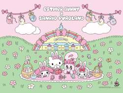 「全員うさ耳！サンリオピューロランドで春イベントが開催　韓国人気キャラとのコラボも」の写真