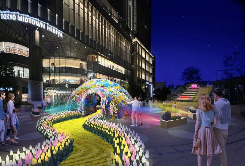 「フラワードーム（夜）」 外観 イメージ