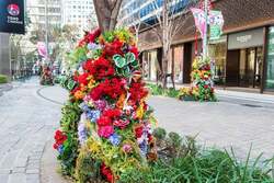 「15,000万本超の花が日比谷を彩る！映画『ウィキッド』の世界を体験できる春の祭典」の写真