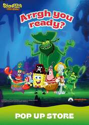 「スポンジ・ボブがソラマチに！限定グッズや動くアクキー特典、海賊姿の撮影会も開催」の写真