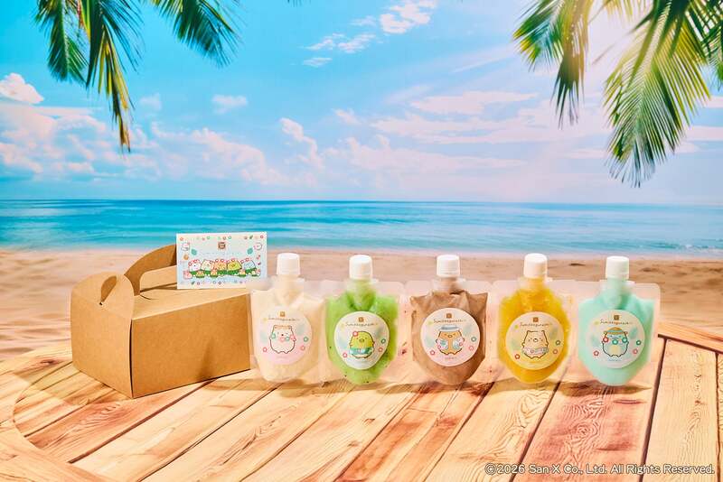 すみっコスムージージェラート しろくま（キャラメルポップコーン味）／ぺんぎん？（キウイ＆ライム味）／とんかつ（チャンキーチョコレート味）／ねこ（パッションフルーツ＆マンゴー味）／とかげ（ソーダフロート味）