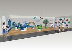 「巨大絵本に迷い込む！「はらぺこあおむし」と海を冒険する没入体験が仙台の水族館で」の写真