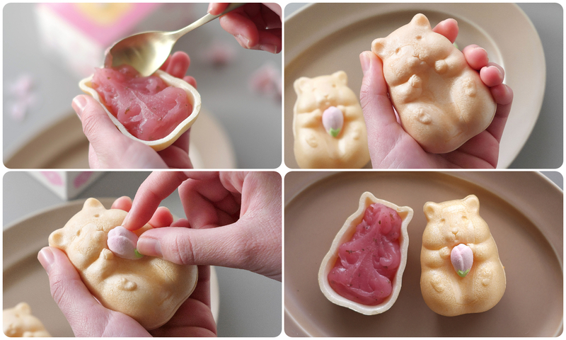 青木光悦堂「ハムスターモナカ春限定」