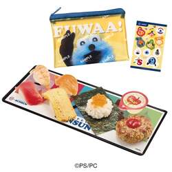 パペットスンスンコラボ限定クリアポーチ＆シール付き　ぷちローセット