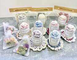 横浜ローカルマルシェ「ワンヘルスラボ  　ローズキャンドル - 天然精油の香り -」