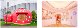 「【動画で紹介】お台場に「いちごのお家」が復活！歴代のいちご新聞＆限定グッズも」の写真