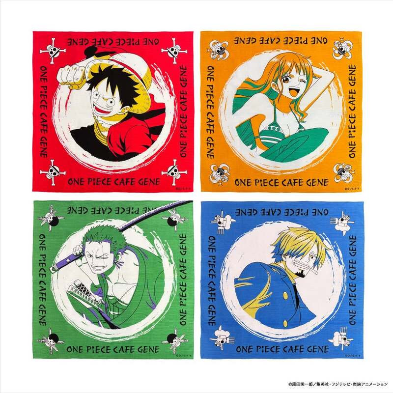 ONE PIECE CAFE GENE 和風バンダナ（全4種）  各1,870円