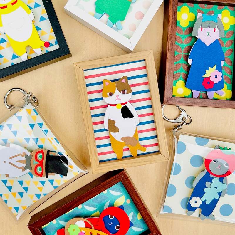 「ソロルファクトリー」ペーパークラフトの猫ブローチワークショップ