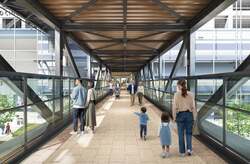 ＜ららぽーと豊洲１とららぽーと豊洲2を繋ぐ連絡ブリッジ（2026年4月完成予定）イメージ＞