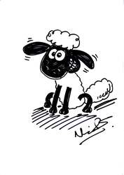 「ニック・パーク監督によるショーン」 （『ウォレスとグルミット 危機一髪！』）（C） Aardman / Wallace & Gromit Ltd 1995