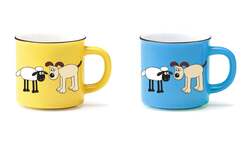 展覧会オリジナル　マグ　ショーンとグルミット(イエロー/ブルー)　各1,980円