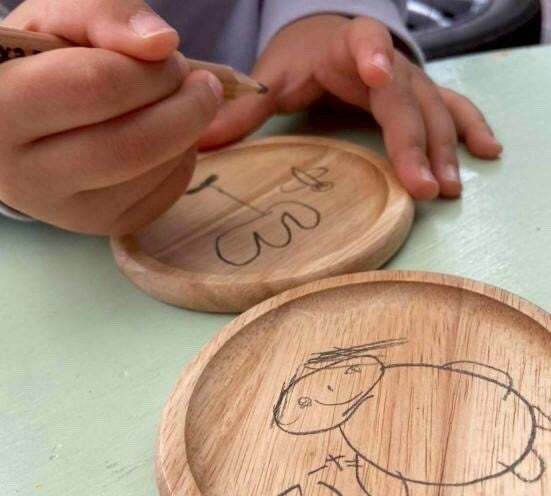 木製コースター作り（一例）