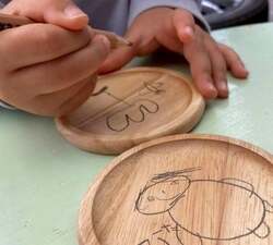 木製コースター作り（一例）
