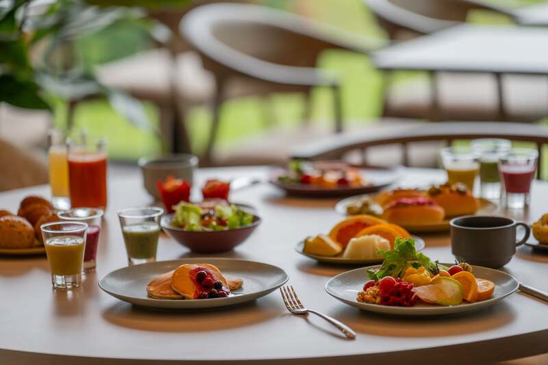 名産品の南高梅の食べ比べなど、滋味深い味わいを楽しむ朝食ビュッフェ