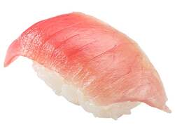 『中とろ』  一貫140円（税込）  アプリを使用で平日限定29％OFF