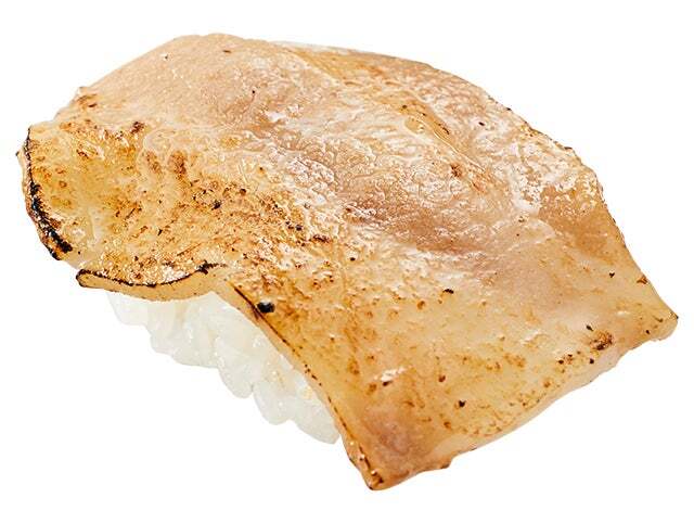 『豚トロ塩だれ炙り』  一貫130円（税込）〜