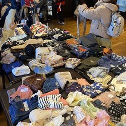 春のお外でフリーマーケット