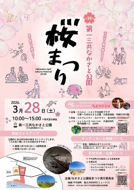 第16回 第一三共なかさと公園 桜まつり