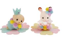 虹色パステル レースコーディネート