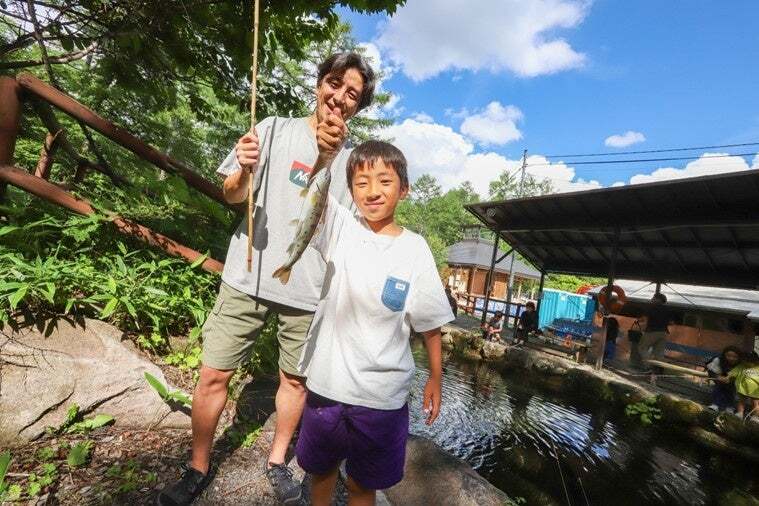 サカナ釣りにチャレンジ！