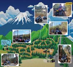 「笹のトンネルを爆走!? 三島スカイウォークのバギーが進化　富士山の絶景を独り占め！」の写真