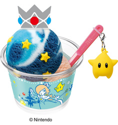 「マリオ×サーティワンの新作「コットンフルーツギャラクシー」が新登場　グッズも豪華」の写真