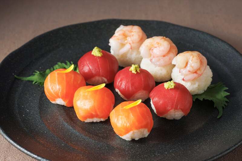 3種の手まり寿司